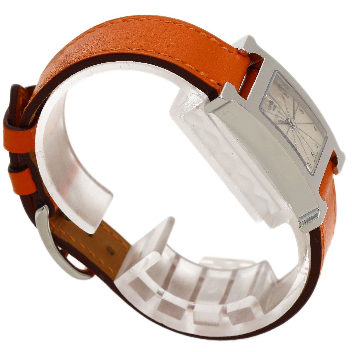 Hermes Watch SS Leather — view 2
