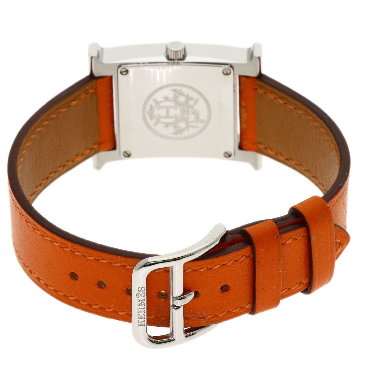 Hermes Watch SS Leather — view 7