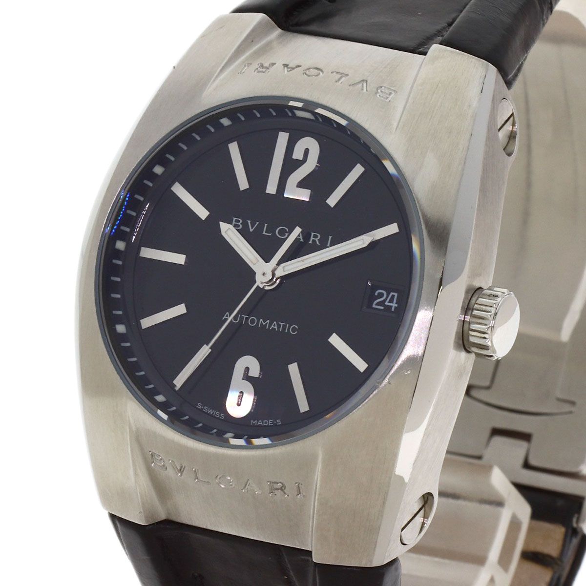 Bvlgari Ergon Watch SS Leather — view 3