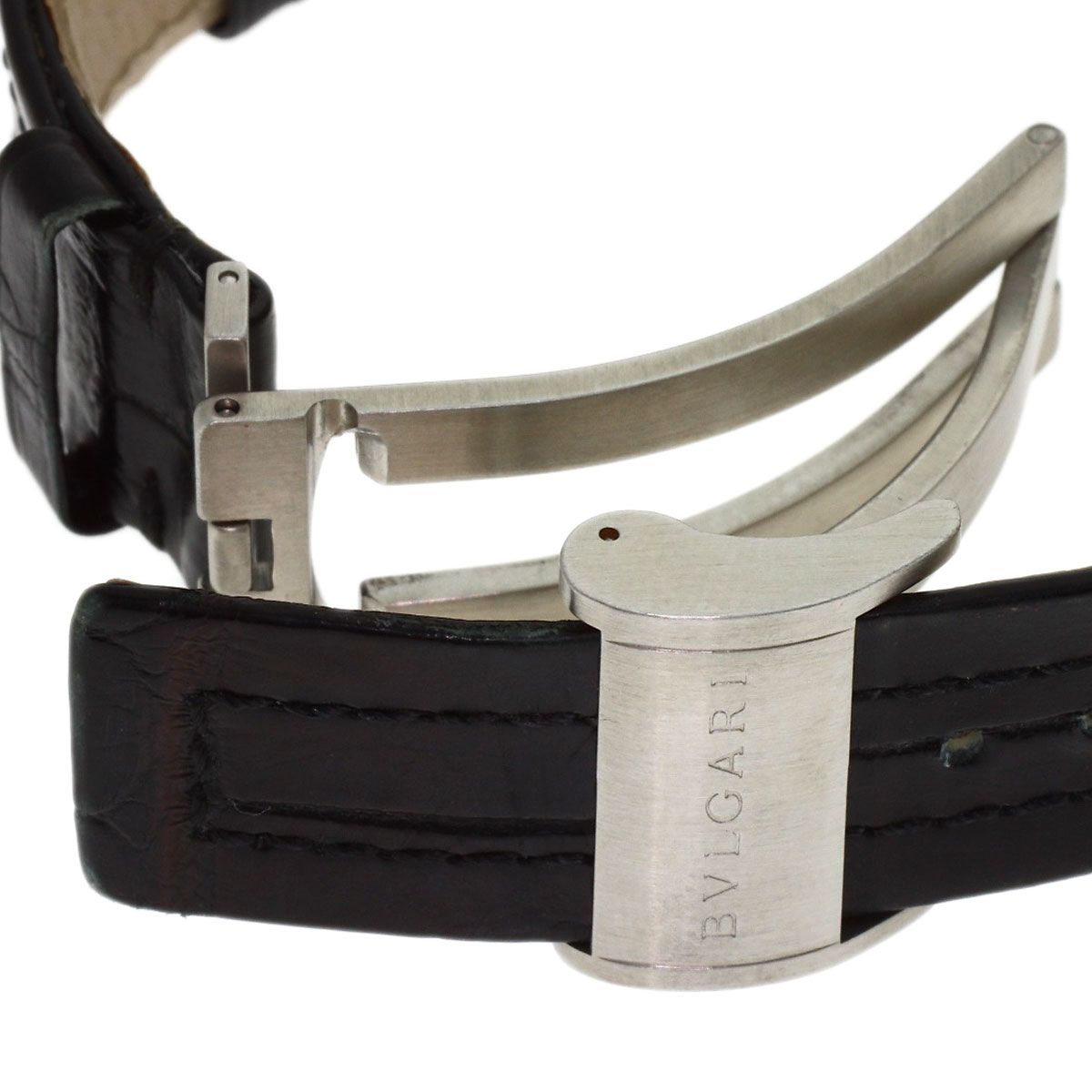 Bvlgari Ergon Watch SS Leather — view 7