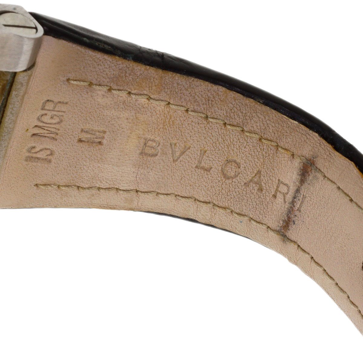Bvlgari Ergon Watch SS Leather — view 9