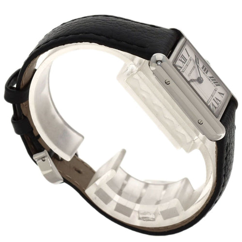 Cartier Must Tank SM Watch SS Leather — view 2