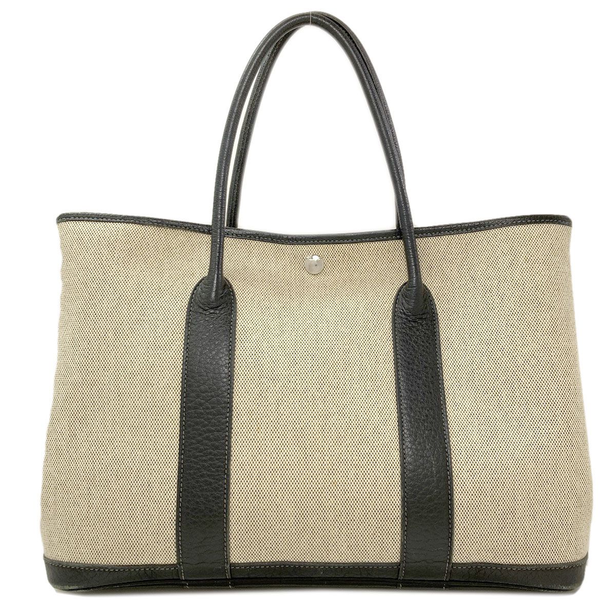Hermes Garden Party PM Silver Tote Toile