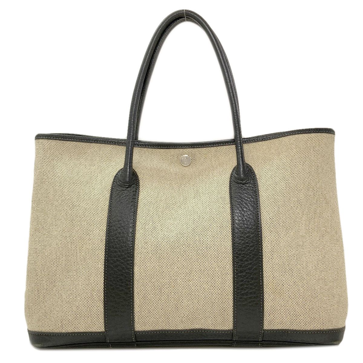 Hermes Garden Party PM Silver Tote Toile — view 2