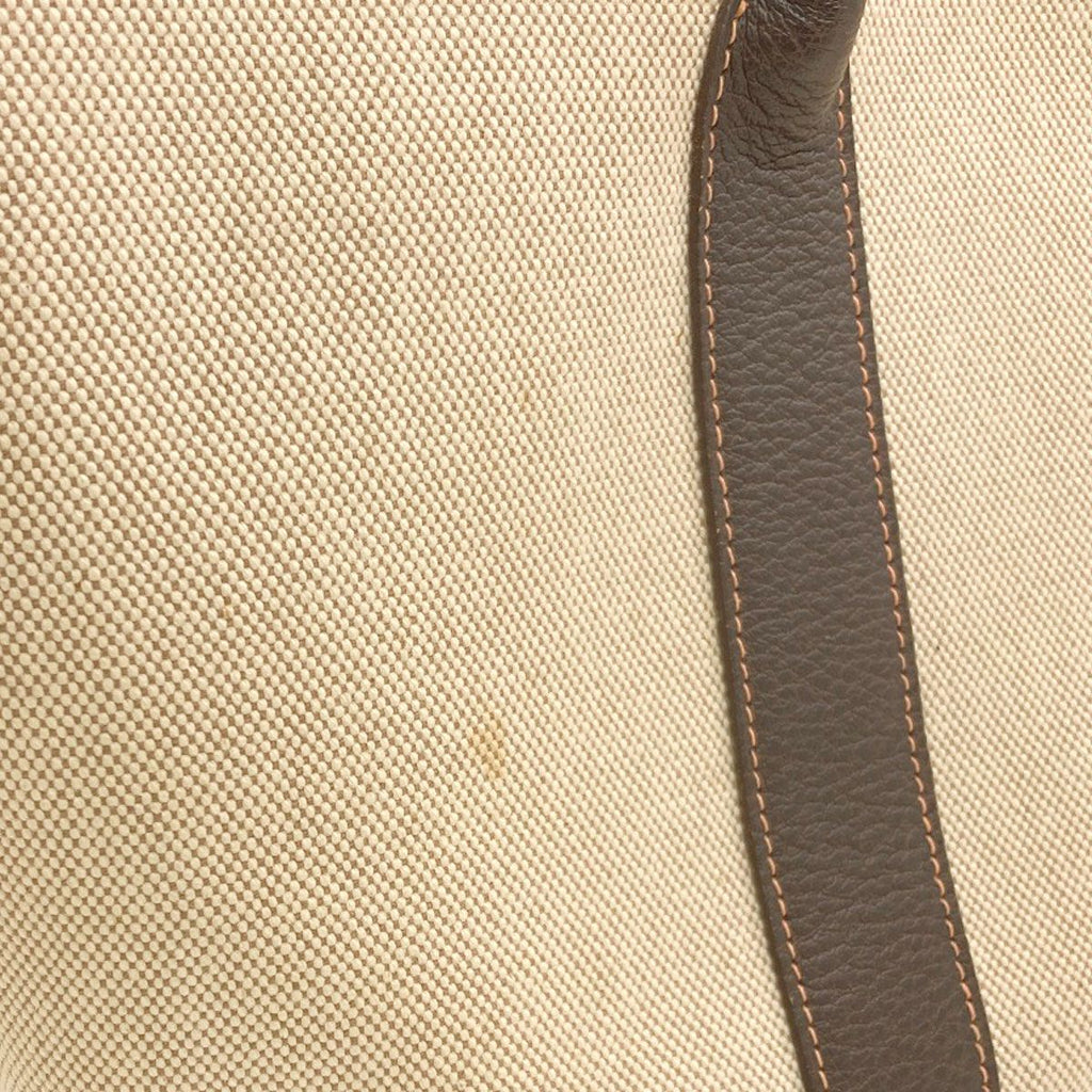 Hermes Garden Party PM Brown Silver Tote Toile — view 7
