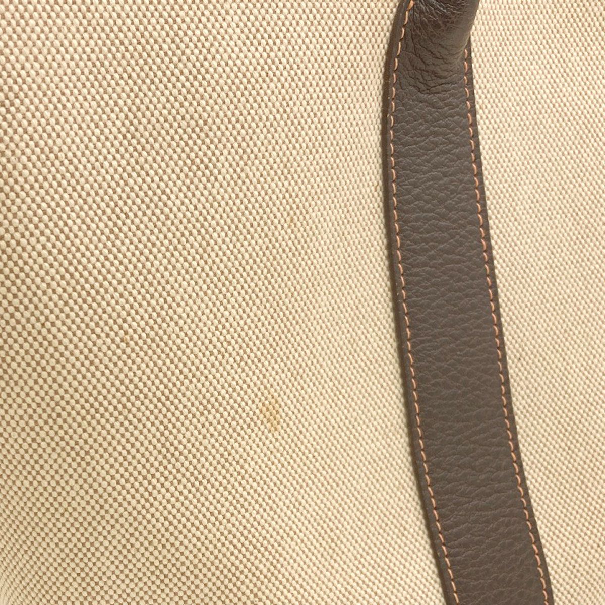 Hermes Garden Party PM Brown Silver Tote Toile — view 7