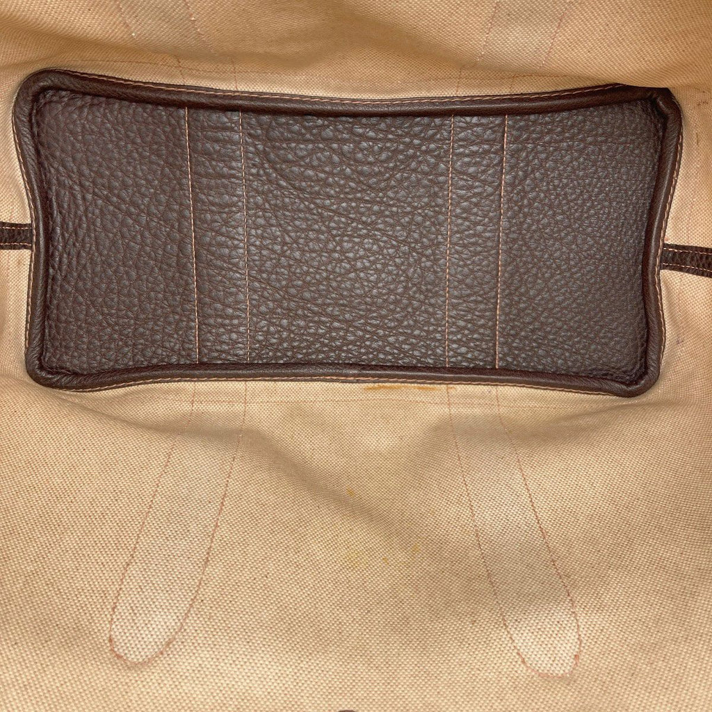 Hermes Garden Party PM Brown Silver Tote Toile — view 5