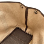 Hermes Garden Party PM Brown Silver Tote Toile — view 6
