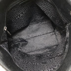 Chanel Quilted Shoulder Silver Bag Nylon Calf — view 5