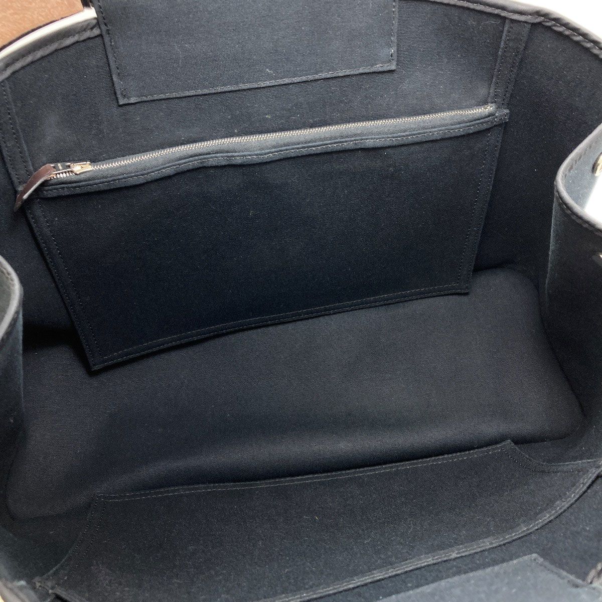 Hermes Kabak Elan Silver Tote Canvas — view 5