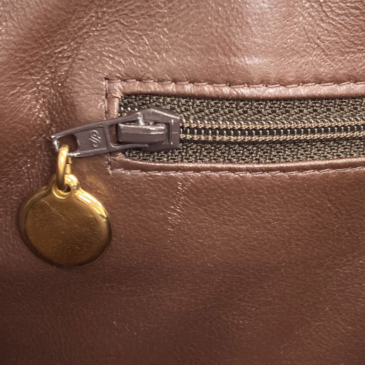 Chanel Quilted Gold Tote Lambskin — view 9