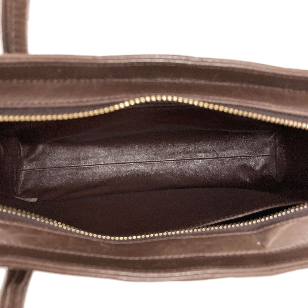 Chanel Quilted Gold Tote Lambskin — view 5