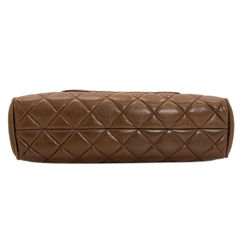 Chanel Quilted Gold Tote Lambskin — view 4