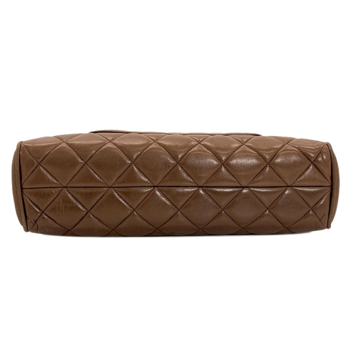 Chanel Quilted Gold Tote Lambskin — view 4