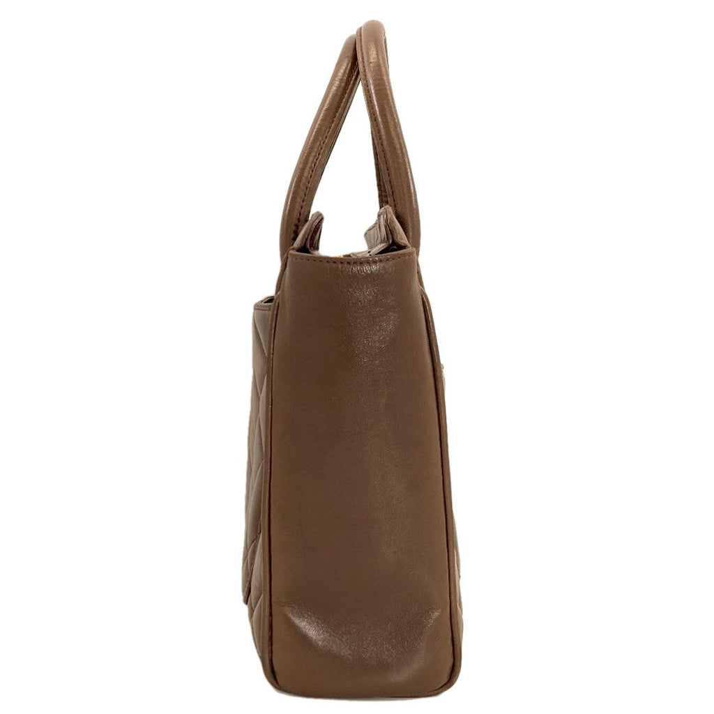 Chanel Quilted Gold Tote Lambskin — view 3