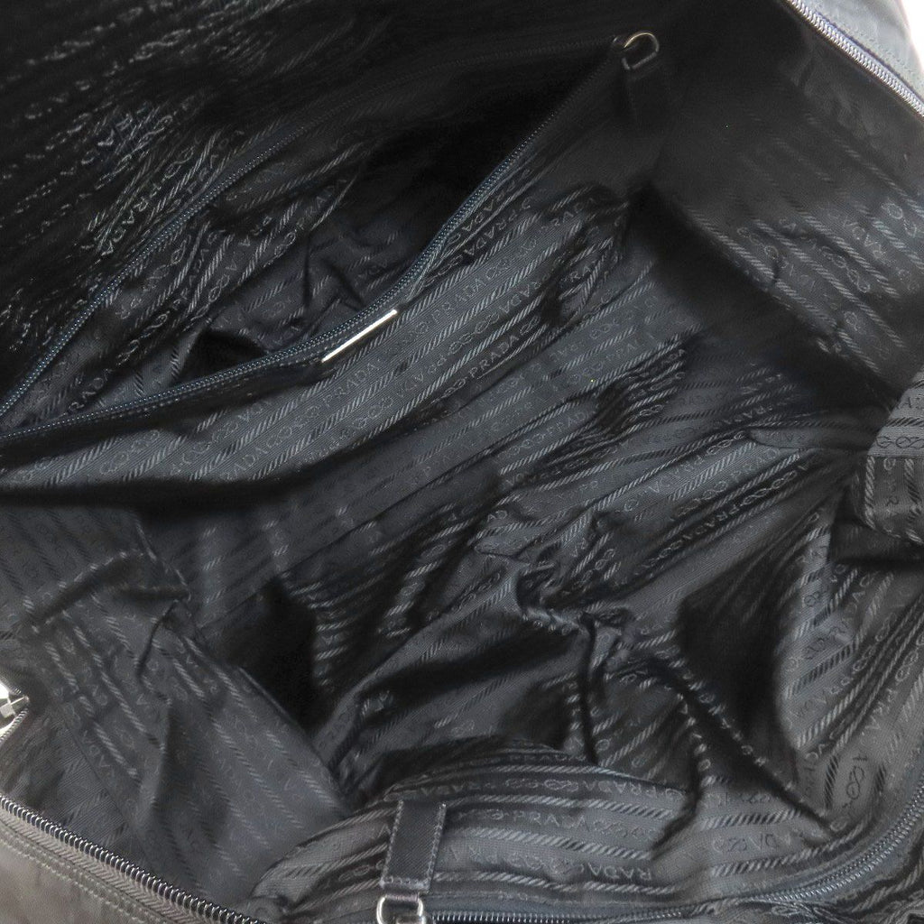 Prada Logo Boston Bag Nylon — view 5