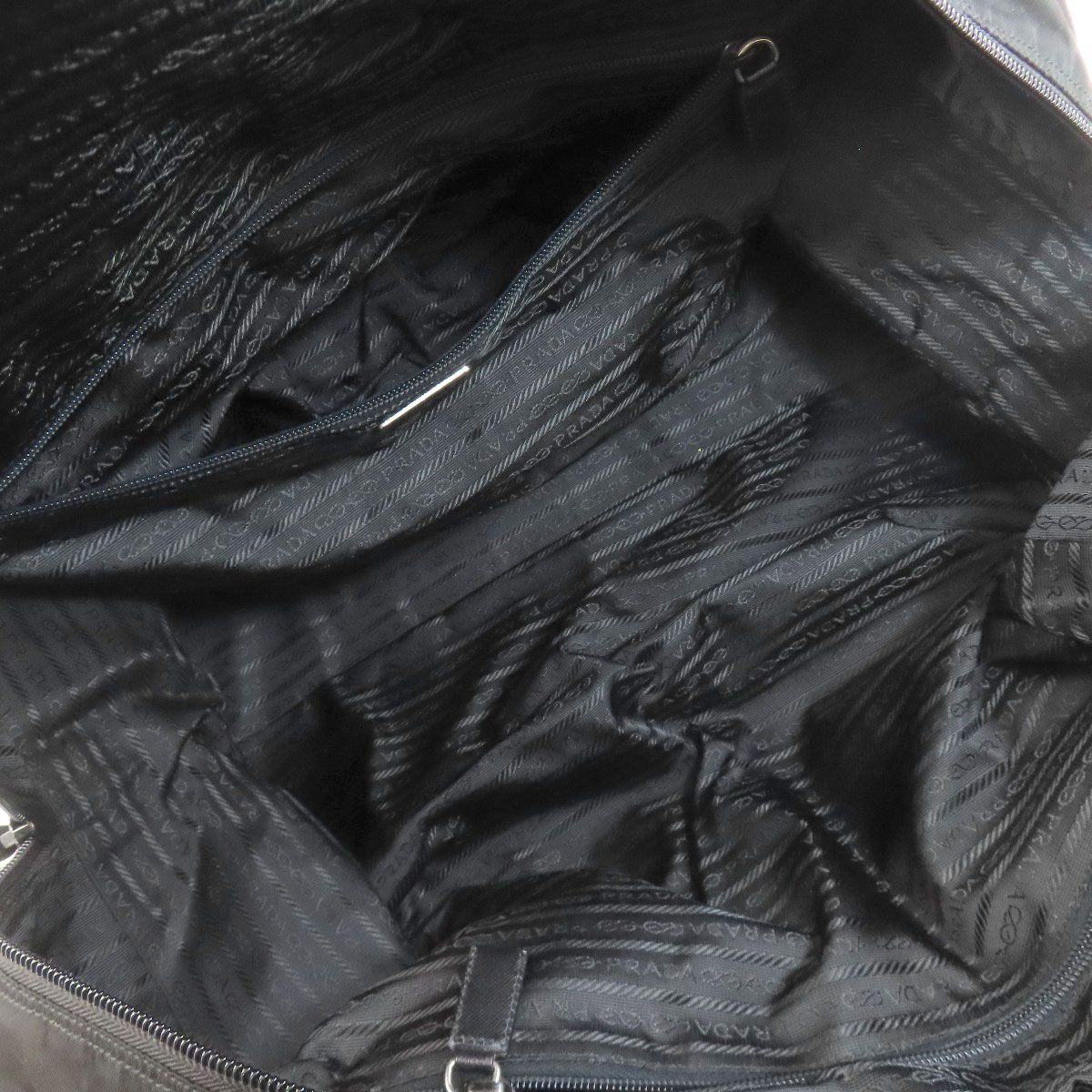 Prada Logo Boston Bag Nylon — view 5