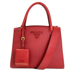 Prada Monochrome 2-Way Handbag Saffiano