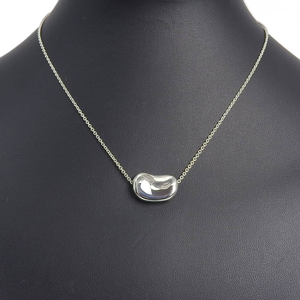 Tiffany & Co Bean Elsa Peretti 925 Sterling Silver Necklace — view 2