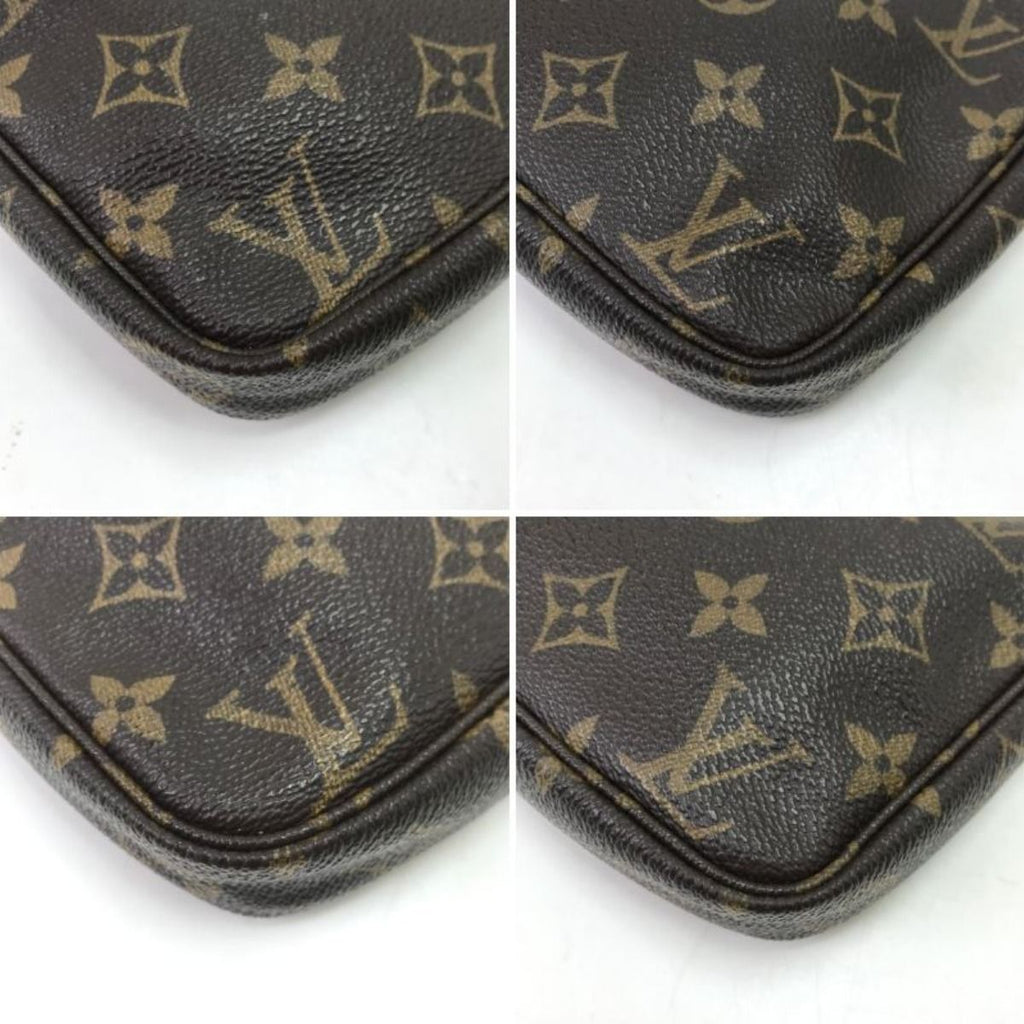 Louis Vuitton Pouch Monogram Soire Fastener Tab Missing — view 4