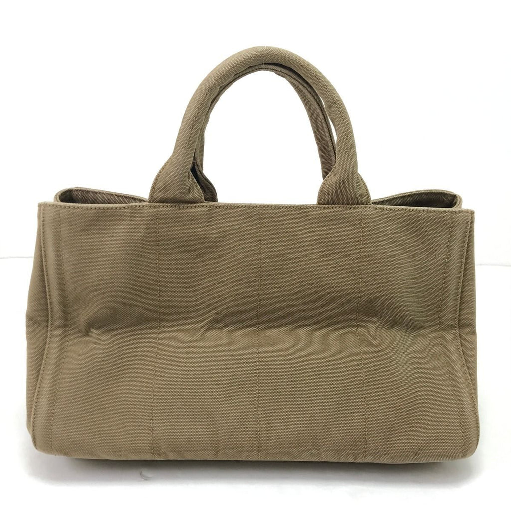 Prada 2-Way Shoulder Bag Canapa Studs Beige — view 3