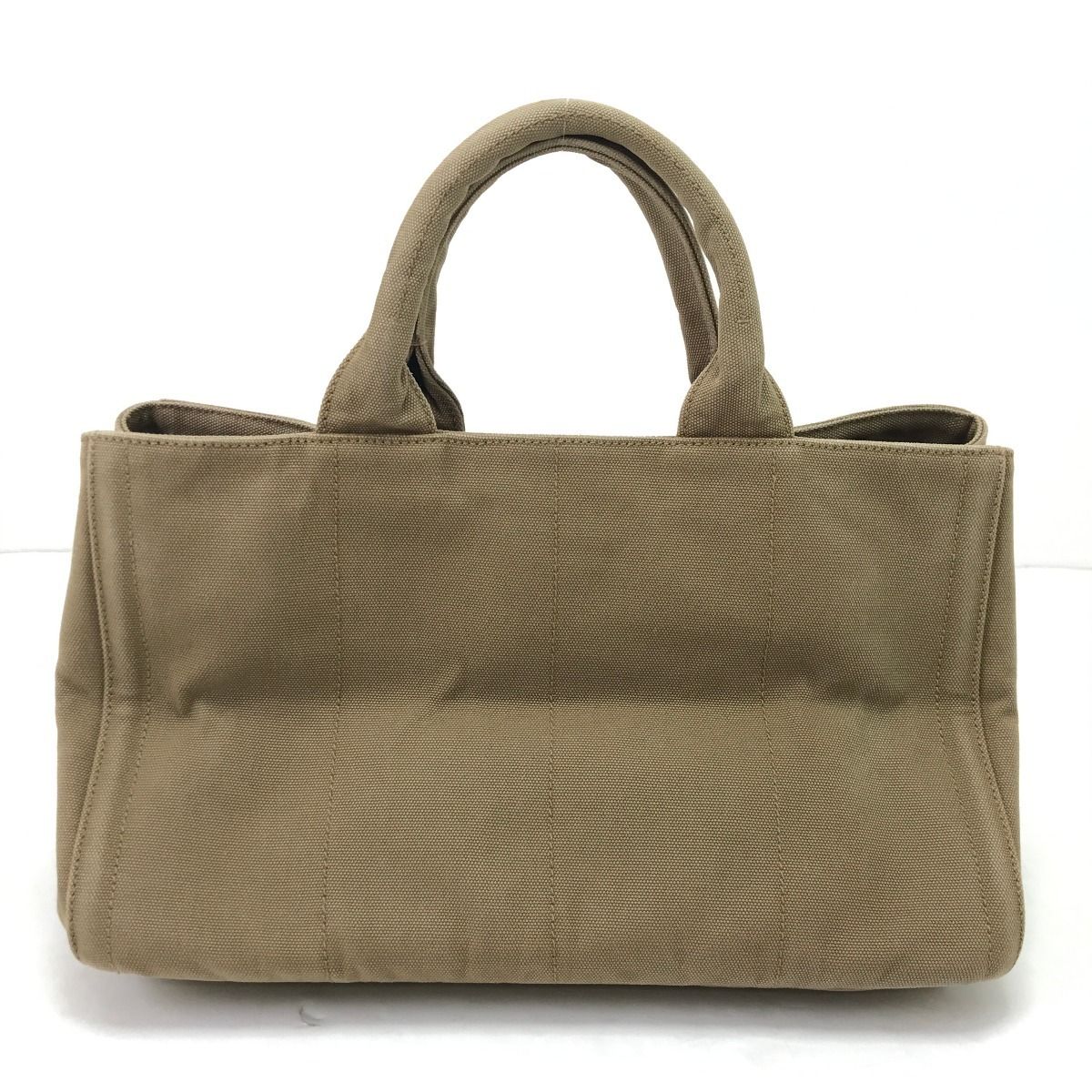 Prada 2-Way Shoulder Bag Canapa Studs Beige — view 3