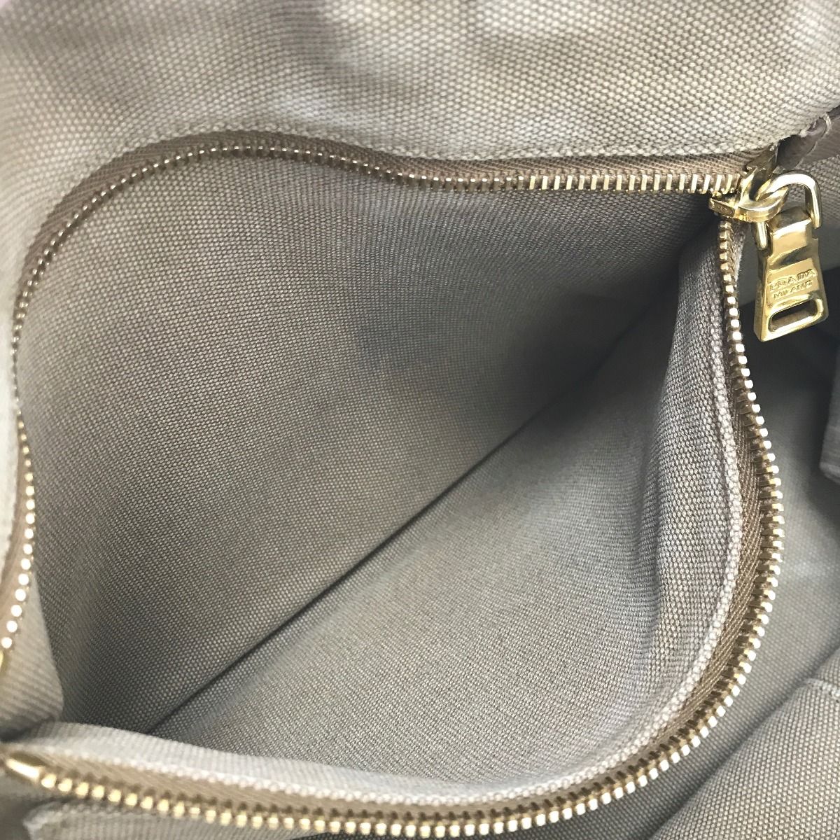 Prada 2-Way Shoulder Bag Canapa Studs Beige — view 9