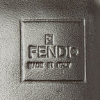 Fendi Zucca Wallet Black Brown Canvas Leather — view 9