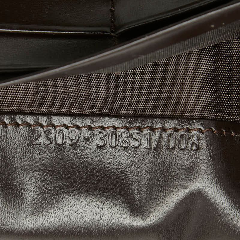 Fendi Zucca Wallet Black Brown Canvas Leather — view 8