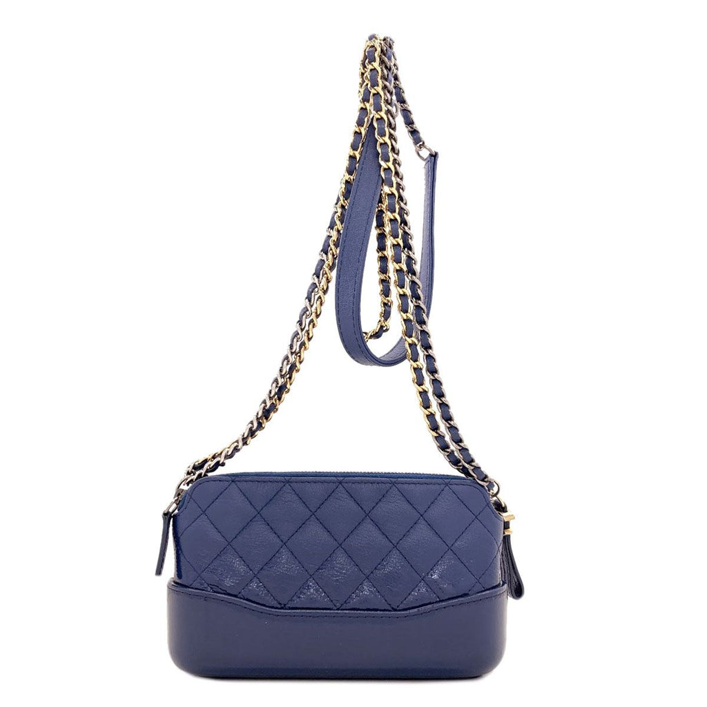 Chanel Gabriel de Gold Silver Shoulder Bag Calf — view 2