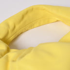 Bottega Veneta the Shoulder Pouch Handbag Lambskin Yellow Pleated — view 6
