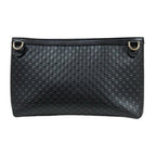Gucci Micro Guccissima Shoulder Bag Leather Black — view 3