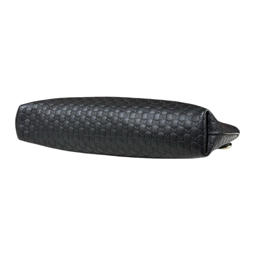 Gucci Micro Guccissima Shoulder Bag Leather Black — view 6