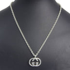 Gucci Interlocking 925 Sterling Silver Necklace — view 2