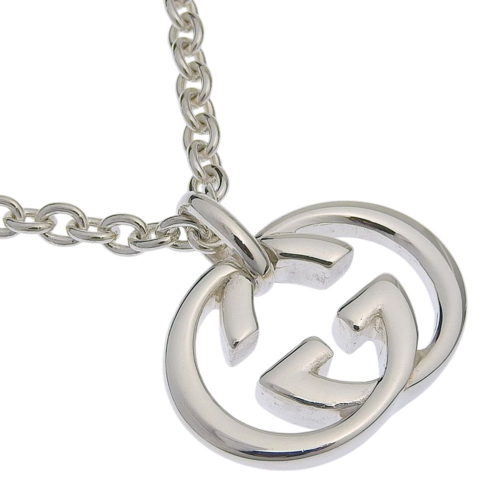 Gucci Interlocking 925 Sterling Silver Necklace