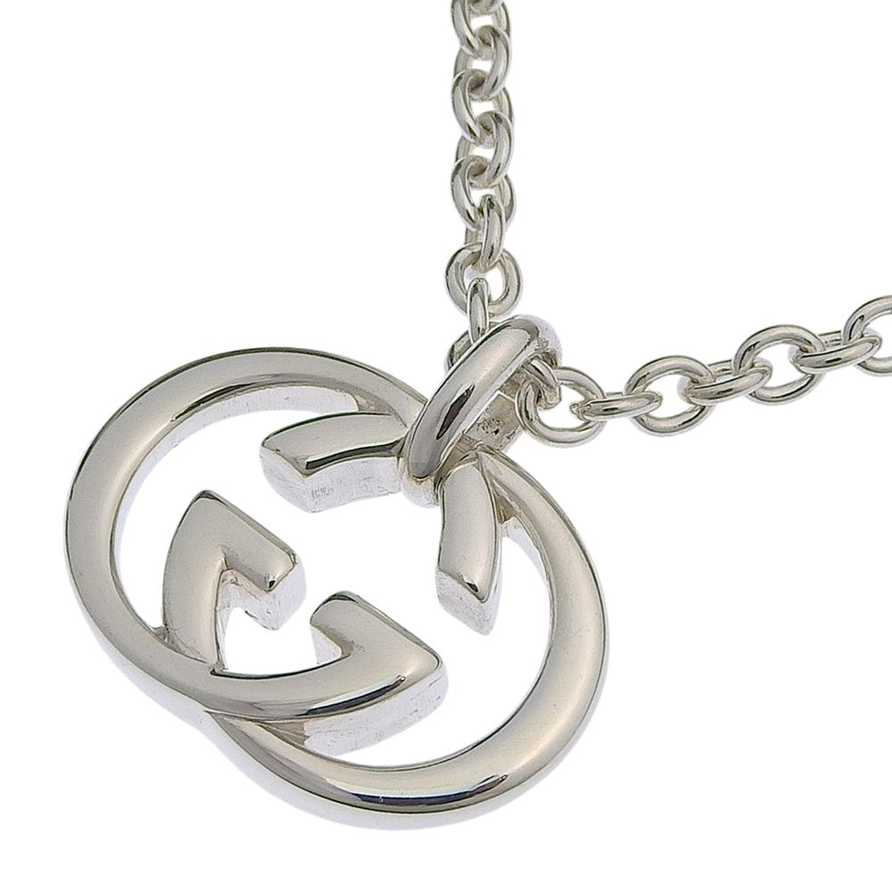 Gucci Interlocking 925 Sterling Silver Necklace — view 3
