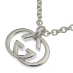 Gucci Interlocking 925 Sterling Silver Necklace — view 3