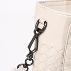 Bottega Veneta Intrecciato 2-Way Shoulder Bag Off White Black — view 5