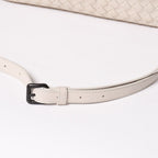 Bottega Veneta Intrecciato 2-Way Shoulder Bag Off White Black — view 7