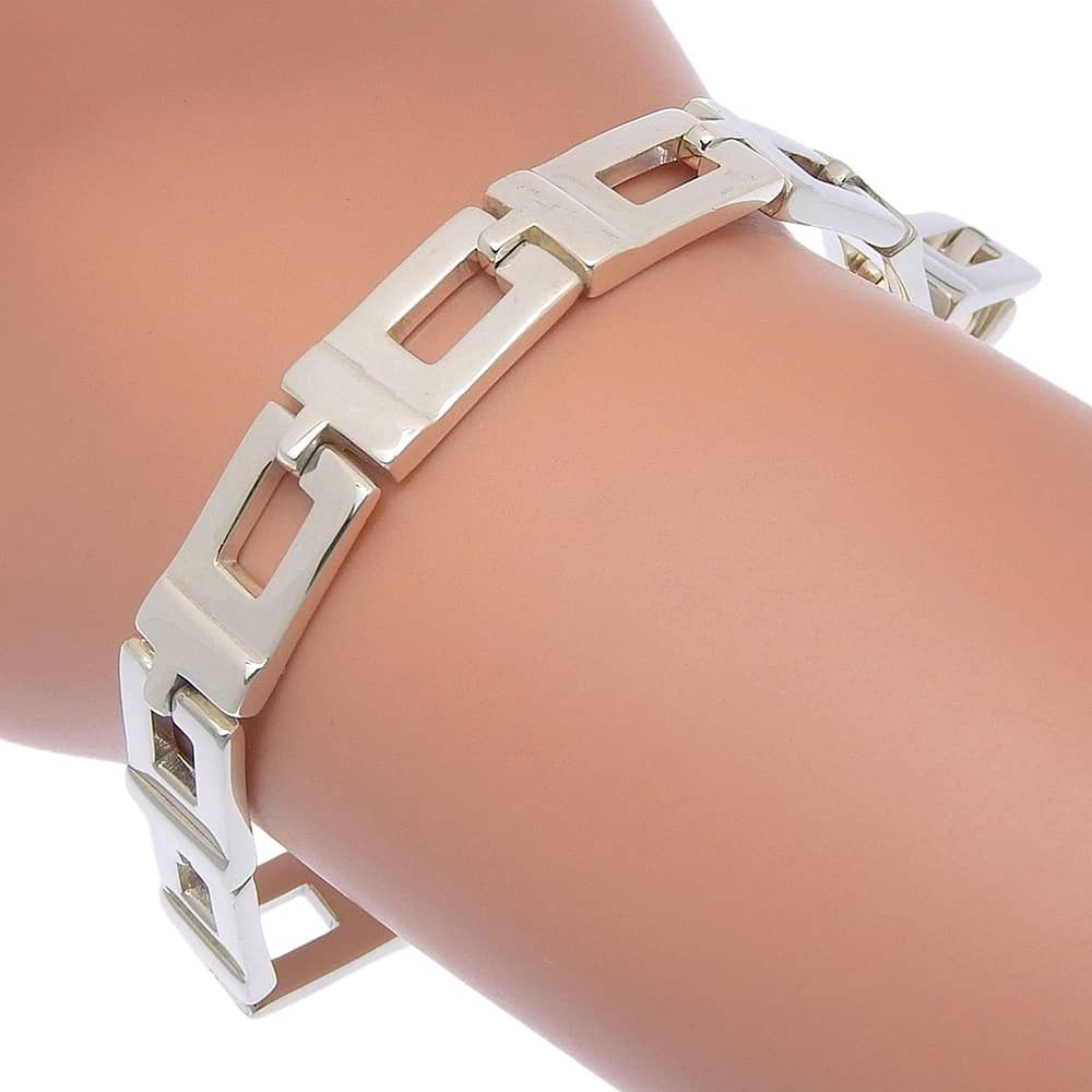 Gucci Logo 925 Sterling Silver Bracelet
