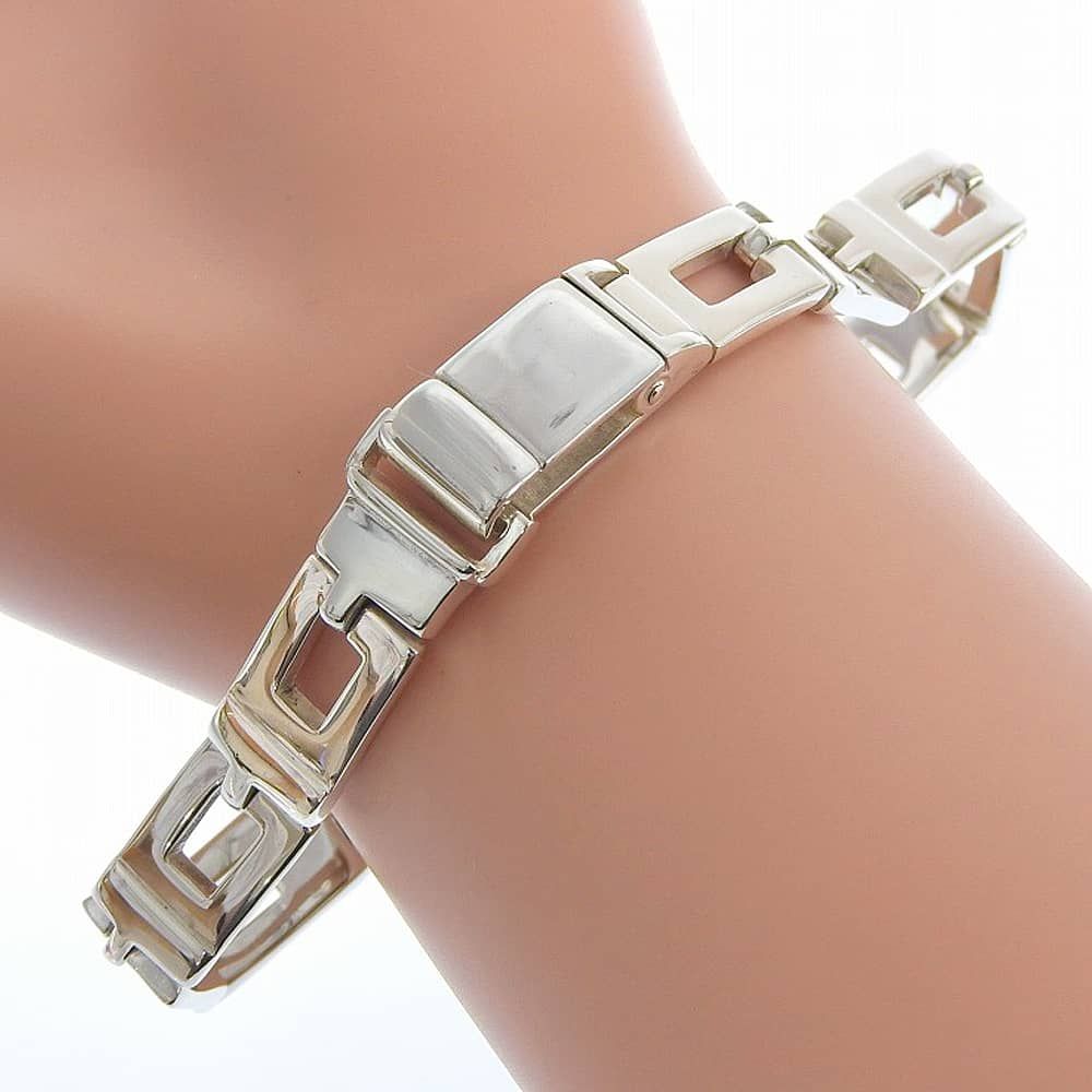 Gucci Logo 925 Sterling Silver Bracelet — view 3