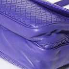 Bottega Veneta Intrecciato Nappa Messenger Shoulder Bag Leather Lambskin Purple — view 8