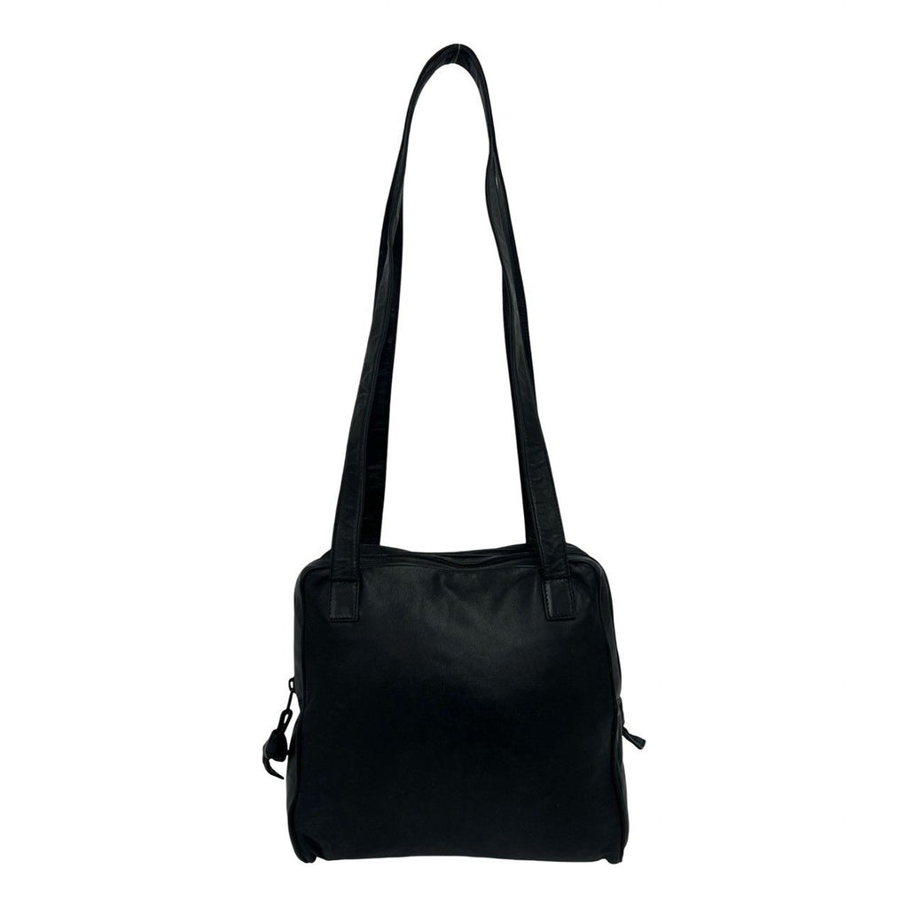 Loewe Vintage Anagram Logo Nappa Leather Tote Shoulder Bag Black — view 3