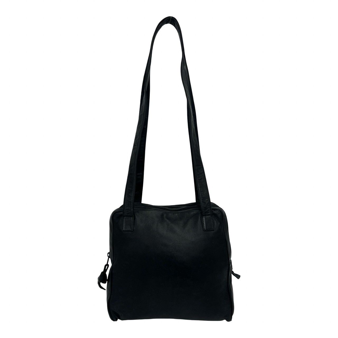 Loewe Vintage Anagram Logo Nappa Leather Tote Shoulder Bag Black — view 3