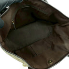 Gucci GG Canvas Logo Tote Boston Bag Brown — view 9