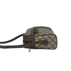 Gucci Vintage Sherry Line GG Logo Leather Shoulder Bag Pochette Brown — view 5