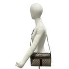 Gucci Vintage Sherry Line GG Logo Leather Shoulder Bag Pochette Brown — view 2
