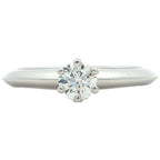 Tiffany & Co Prongs Setting Diamond Ring Platinum