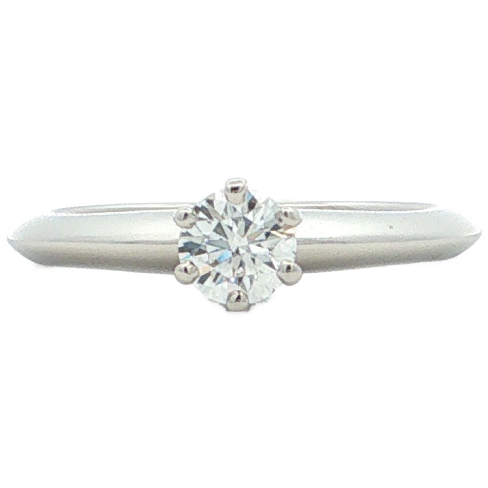 Tiffany & Co Prongs Setting Diamond Ring Platinum