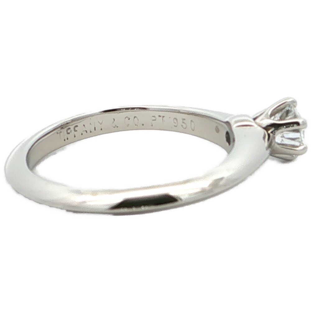 Tiffany & Co Prongs Setting Diamond Ring Platinum — view 4